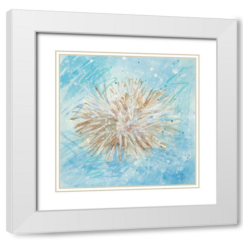 La Mer C White Modern Wood Framed Art Print with Double Matting by Sic, Jerry