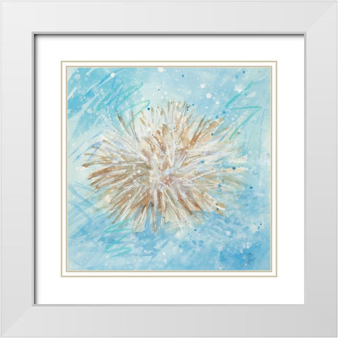 La Mer C White Modern Wood Framed Art Print with Double Matting by Sic, Jerry