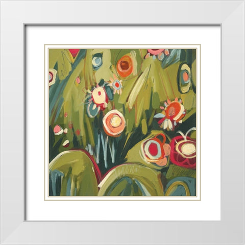 Garden Folly II White Modern Wood Framed Art Print with Double Matting by Sorte, Adriana