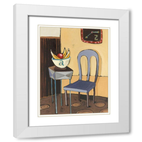 Divine Design II White Modern Wood Framed Art Print with Double Matting by Paschal, Irene