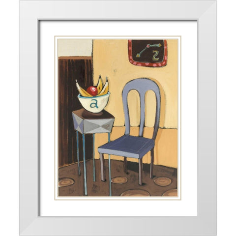 Divine Design II White Modern Wood Framed Art Print with Double Matting by Paschal, Irene