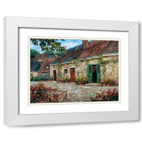 Rapallo at Dawn White Modern Wood Framed Art Print with Double Matting by Duvall, Roger