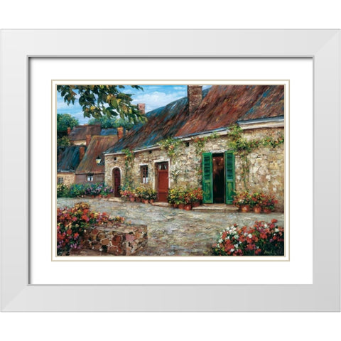 Rapallo at Dawn White Modern Wood Framed Art Print with Double Matting by Duvall, Roger