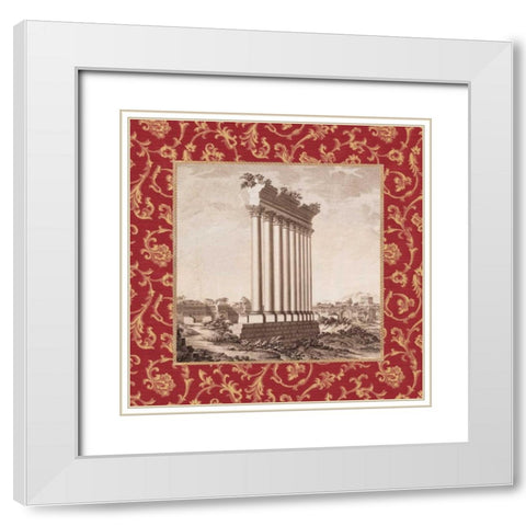 Caravella I White Modern Wood Framed Art Print with Double Matting by Alexander, Zachary