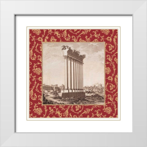 Caravella I White Modern Wood Framed Art Print with Double Matting by Alexander, Zachary