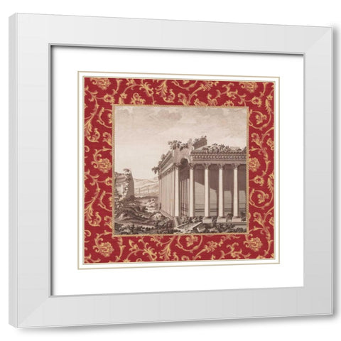 Caravella II White Modern Wood Framed Art Print with Double Matting by Alexander, Zachary