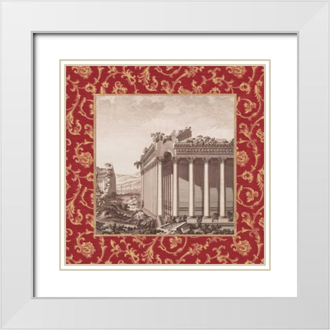 Caravella II White Modern Wood Framed Art Print with Double Matting by Alexander, Zachary
