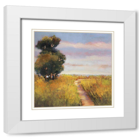 Low Country Landscape I White Modern Wood Framed Art Print with Double Matting by Rogers, Adam