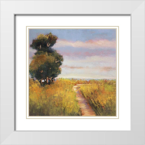 Low Country Landscape I White Modern Wood Framed Art Print with Double Matting by Rogers, Adam