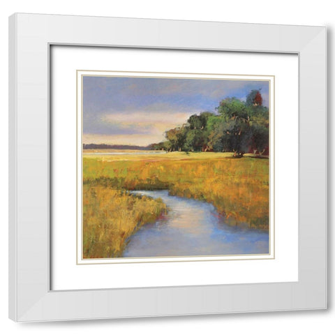 Low Country Landscape II White Modern Wood Framed Art Print with Double Matting by Rogers, Adam