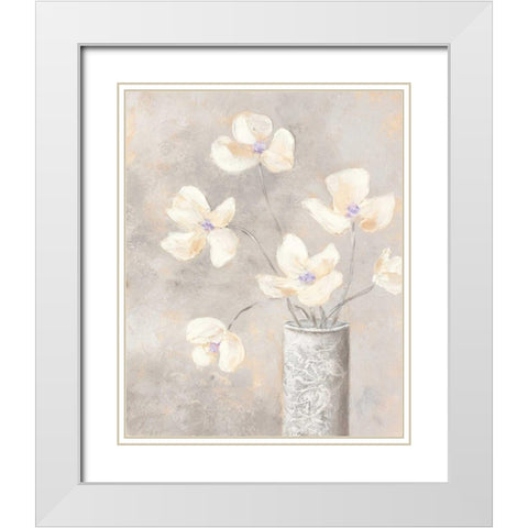 Hollywood Vintage II White Modern Wood Framed Art Print with Double Matting by King, Michael