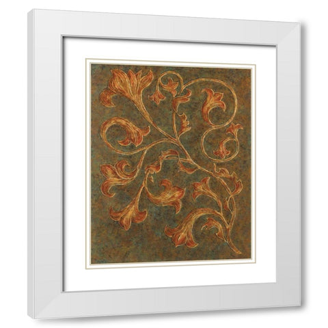 Go for Baroque I White Modern Wood Framed Art Print with Double Matting by Shelby, Judy