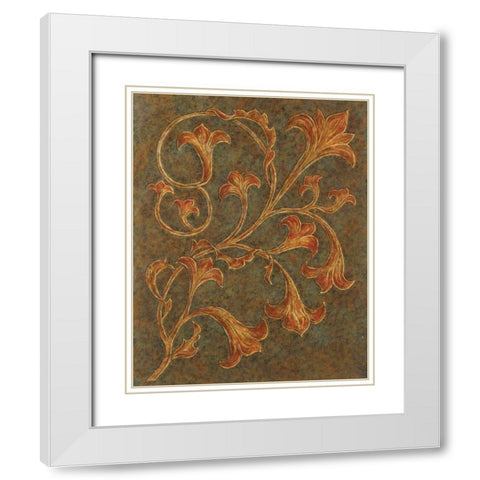 Go for Baroque II White Modern Wood Framed Art Print with Double Matting by Shelby, Judy