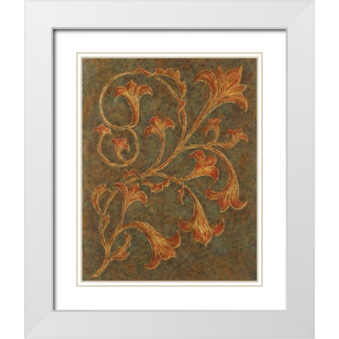 Go for Baroque II White Modern Wood Framed Art Print with Double Matting by Shelby, Judy