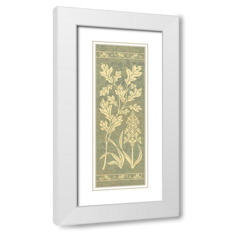 Hudson Valley Green II White Modern Wood Framed Art Print with Double Matting by Shelby, Judy