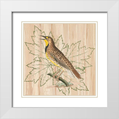 Treetops IV White Modern Wood Framed Art Print with Double Matting by Reynolds, Alastair