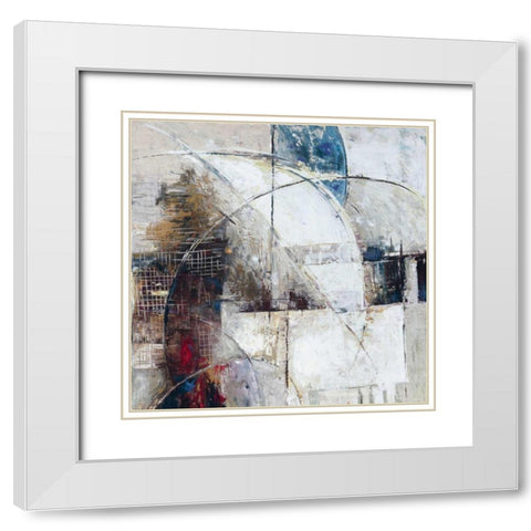 Parallel Dimensions I White Modern Wood Framed Art Print with Double Matting by Roth, Jack