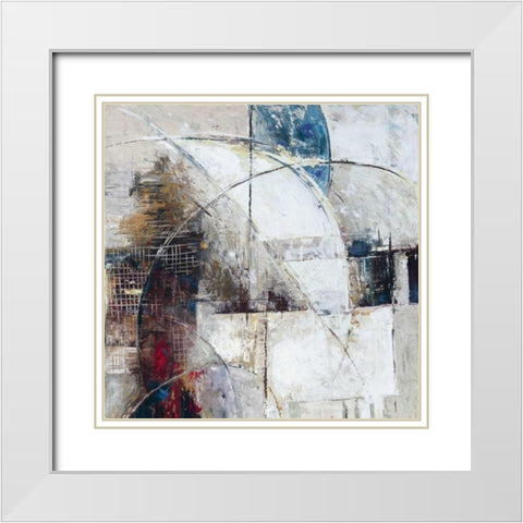 Parallel Dimensions I White Modern Wood Framed Art Print with Double Matting by Roth, Jack