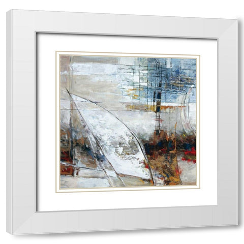 Parallel Dimensions II White Modern Wood Framed Art Print with Double Matting by Roth, Jack