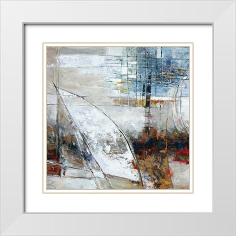 Parallel Dimensions II White Modern Wood Framed Art Print with Double Matting by Roth, Jack