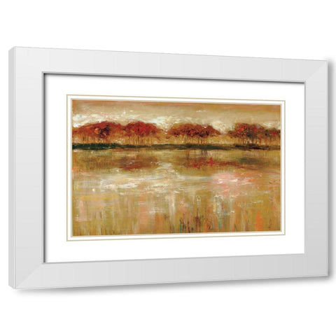 Paxton Cove White Modern Wood Framed Art Print with Double Matting by Roth, Jack