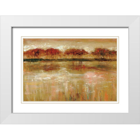 Paxton Cove White Modern Wood Framed Art Print with Double Matting by Roth, Jack