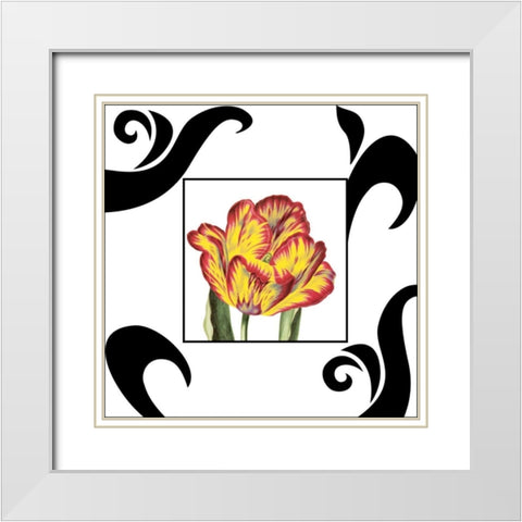 Enchanted Evening II White Modern Wood Framed Art Print with Double Matting by Davies, Susan