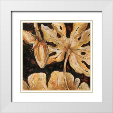 Key Largo II White Modern Wood Framed Art Print with Double Matting by King, Michael