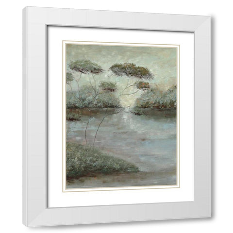 Grafton Woods I White Modern Wood Framed Art Print with Double Matting by Roth, Jack