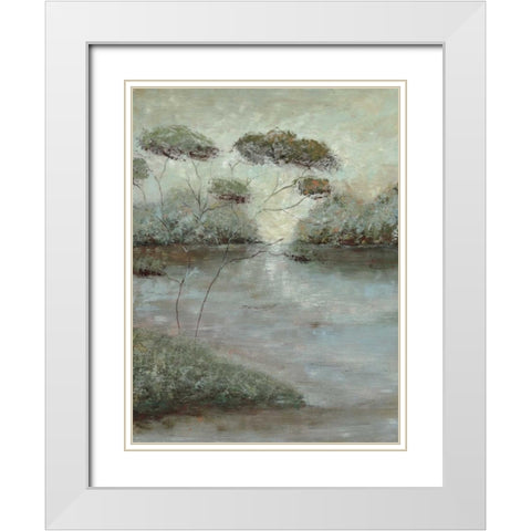 Grafton Woods I White Modern Wood Framed Art Print with Double Matting by Roth, Jack
