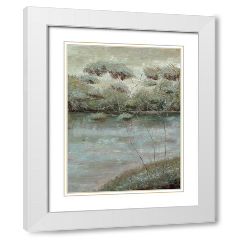 Grafton Woods II White Modern Wood Framed Art Print with Double Matting by Roth, Jack