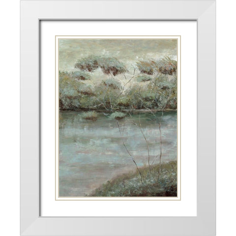 Grafton Woods II White Modern Wood Framed Art Print with Double Matting by Roth, Jack
