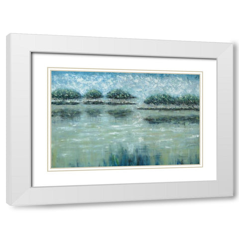 Avery Islands White Modern Wood Framed Art Print with Double Matting by Roth, Jack