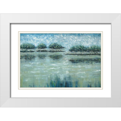 Avery Islands White Modern Wood Framed Art Print with Double Matting by Roth, Jack