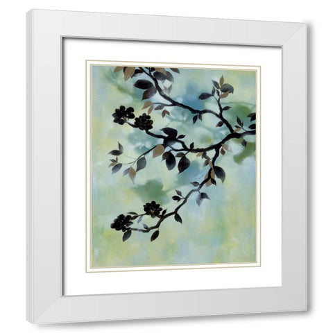 Evening Shadows II White Modern Wood Framed Art Print with Double Matting by Paschal, Irene