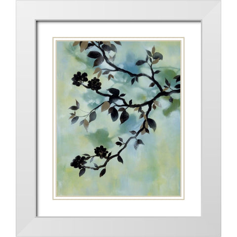 Evening Shadows II White Modern Wood Framed Art Print with Double Matting by Paschal, Irene