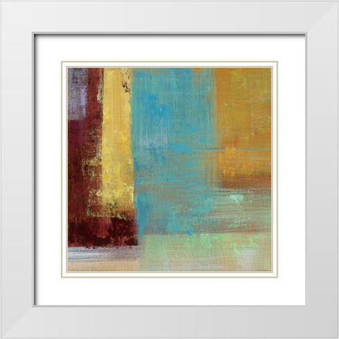 Kalahari Square III White Modern Wood Framed Art Print with Double Matting by Stamer, Hilda
