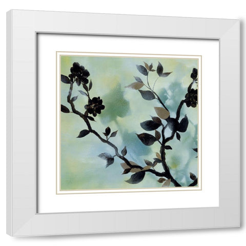 Twilight Reflections I White Modern Wood Framed Art Print with Double Matting by Paschal, Irene