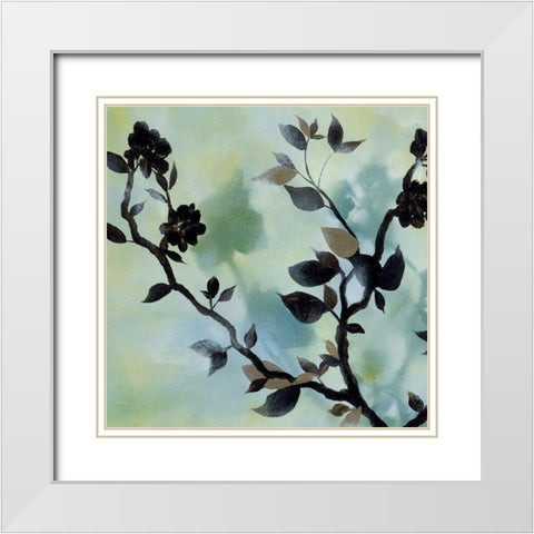 Twilight Reflections I White Modern Wood Framed Art Print with Double Matting by Paschal, Irene