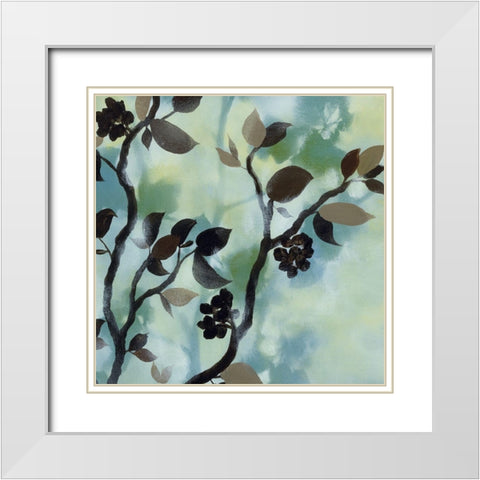 Twilight Reflections II White Modern Wood Framed Art Print with Double Matting by Paschal, Irene