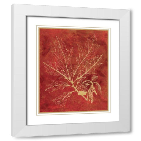 Golden Oak I White Modern Wood Framed Art Print with Double Matting by Chilton, Sarah E