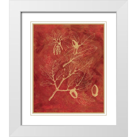 Golden Oak II White Modern Wood Framed Art Print with Double Matting by Chilton, Sarah E