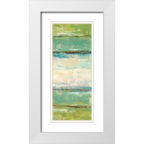 Earth, Water, Sky I White Modern Wood Framed Art Print with Double Matting by King, Michael