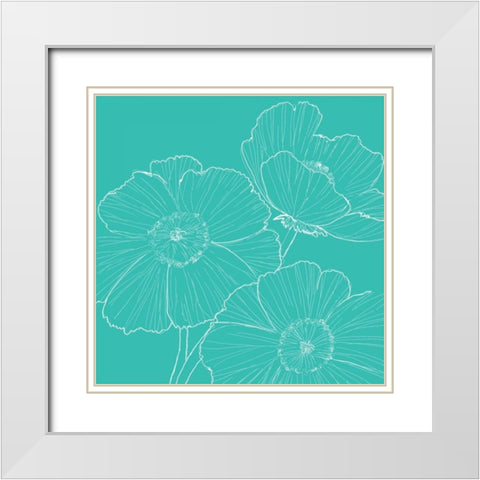 Loft Style White Modern Wood Framed Art Print with Double Matting by Peters, Michelle