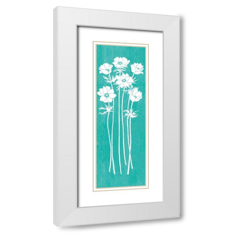 Allegra II White Modern Wood Framed Art Print with Double Matting by Chilton, Sarah E