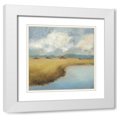Sea Island Lowcountry White Modern Wood Framed Art Print with Double Matting by Rogers, Adam