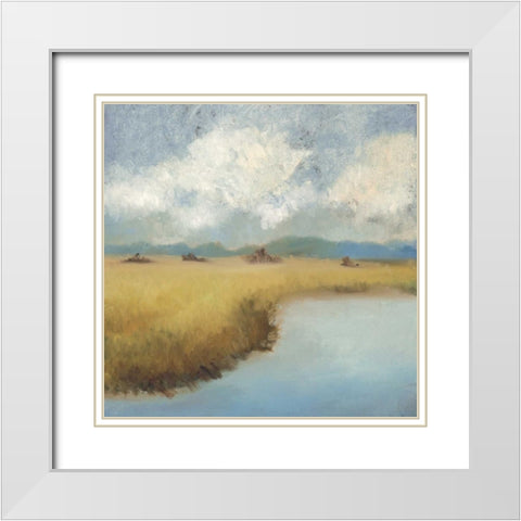 Sea Island Lowcountry White Modern Wood Framed Art Print with Double Matting by Rogers, Adam