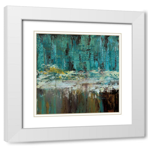 Deep Waters I White Modern Wood Framed Art Print with Double Matting by Roth, Jack