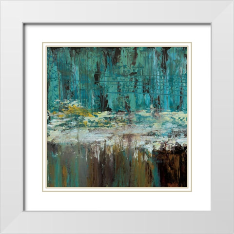 Deep Waters I White Modern Wood Framed Art Print with Double Matting by Roth, Jack