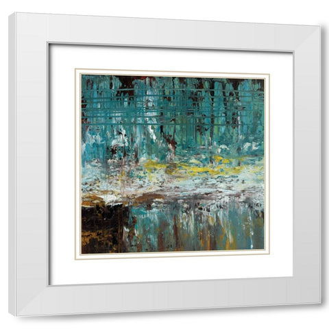 Deep Waters II White Modern Wood Framed Art Print with Double Matting by Roth, Jack